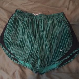 Nike Dri-Fit running shorts.